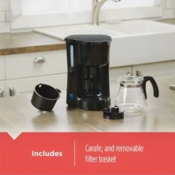 5-Cup Coffee Maker, Compact Design, Black 11 5-Cup Coffee Maker, Compact Design, Black -Koffieproducten 5 Cup Coffee Maker2C Compact Design2C Black 4
