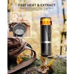 5 Cups Portable Espresso Machine Coffee Maker With Fast Heating Fit For NS Capsule -Koffieproducten 5 Cups Stainless Steel Portable Espresso Machine Coffee Maker with Fast Heating Fit for NS Capsule 3