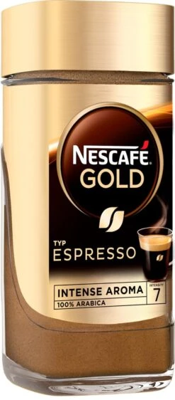 Nescafé Gold Espresso Oploskoffie - 6 Potten à 100 Gram 12 Nescafé Gold Espresso Oploskoffie - 6 Potten à 100 Gram -Koffieproducten 527x1200 2