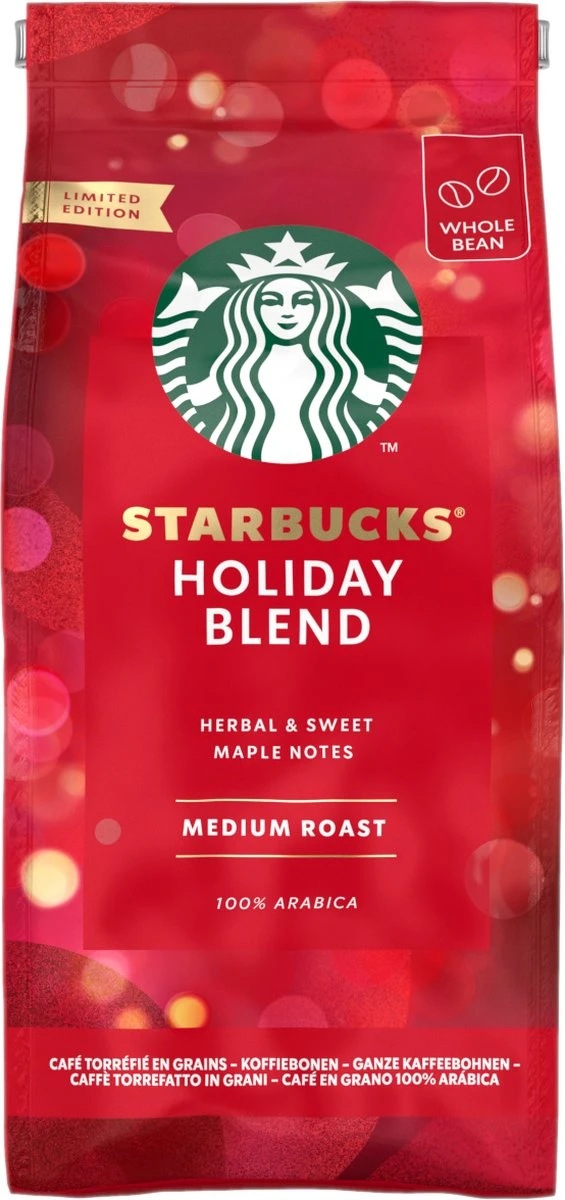Starbucks Holiday Blend Medium Roast Koffie - Koffiebonen 190g 3 Starbucks Holiday Blend Medium Roast Koffie - Koffiebonen 190g