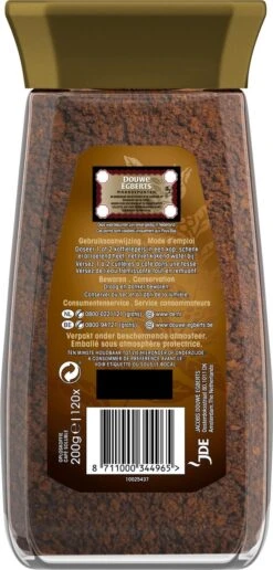 Douwe Egberts Gold Oploskoffie - 6 X Pot Van 200 Gram -Koffieproducten 574x1200