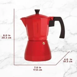 6-Cup Aluminum Espresso Maker 33 6-Cup Aluminum Espresso Maker -Koffieproducten 6 Cup Aluminum Espresso Maker 13