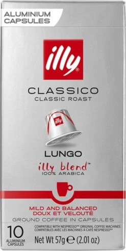 Illy Lungo Classico Koffiecups - Intensiteit 5/9 - 10 X 10 Capsules 9 Illy Lungo Classico Koffiecups - Intensiteit 5/9 - 10 X 10 Capsules -Koffieproducten 601x1200