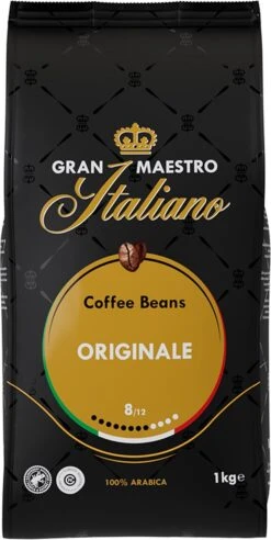 Gran Maestro Italiano - Orginale - Koffiebonen - Bonen Voor Espresso En Lungo - Arabica – 4 X 1kg -Koffieproducten 602x1200 2