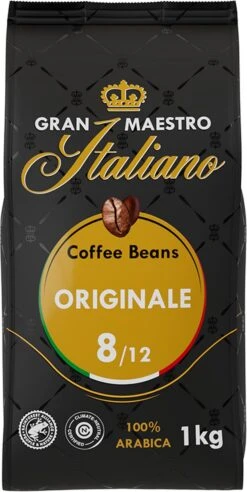 Gran Maestro Italiano - Orginale - Koffiebonen - Bonen Voor Espresso En Lungo - Arabica – 4 X 1kg -Koffieproducten 602x1200 3