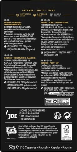 L'OR Espresso Forza Koffiecups - Intensiteit 9/12 - 10 X 10 Capsules 14 L'OR Espresso Forza Koffiecups - Intensiteit 9/12 - 10 X 10 Capsules -Koffieproducten 606x1200 8