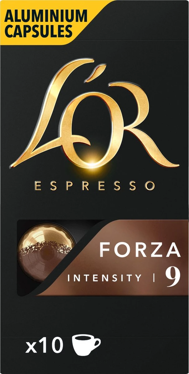 L'OR Espresso Forza Koffiecups - Intensiteit 9/12 - 10 X 10 Capsules 4 L'OR Espresso Forza Koffiecups - Intensiteit 9/12 - 10 X 10 Capsules - Afbeelding 2