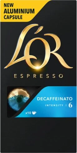 L'OR Espresso Decaffeinato Koffiecups - Intensiteit 6/12 - 10 X 10 Capsules 25 L'OR Espresso Decaffeinato Koffiecups - Intensiteit 6/12 - 10 X 10 Capsules -Koffieproducten 609x1200 1