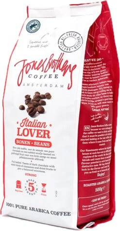 Jones Brothers Coffee Koffiebonen Italian Lover – 6 X 500 Gram 13 Jones Brothers Coffee Koffiebonen Italian Lover – 6 X 500 Gram -Koffieproducten 627x1200 2