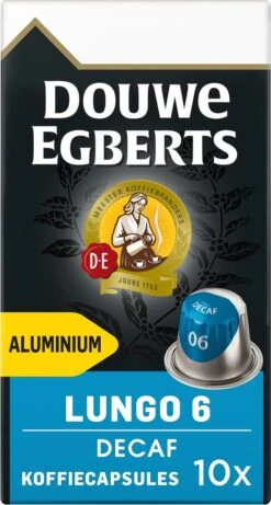 Douwe Egberts Lungo Decaf Koffiecups - Intensiteit 6/12 - 10 X 10 Capsules 20 Douwe Egberts Lungo Decaf Koffiecups - Intensiteit 6/12 - 10 X 10 Capsules -Koffieproducten 643x1200 1