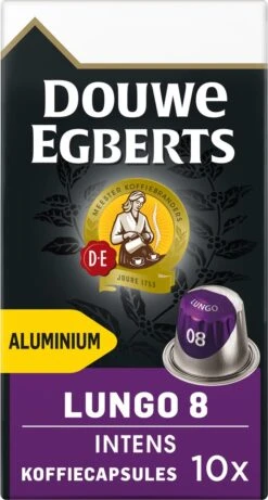 Douwe Egberts Lungo Intens Koffiecups - Intensiteit 8/12 - 10 X 10 Capsules 18 Douwe Egberts Lungo Intens Koffiecups - Intensiteit 8/12 - 10 X 10 Capsules -Koffieproducten 643x1200