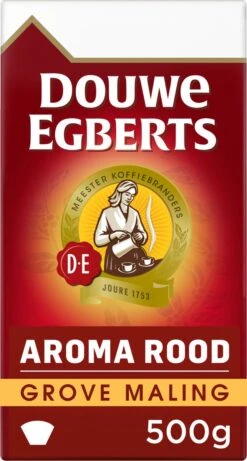 Douwe Egberts Aroma Rood Grove Maling Filterkoffie - 6 X 500 Gram -Koffieproducten 643x1200 3