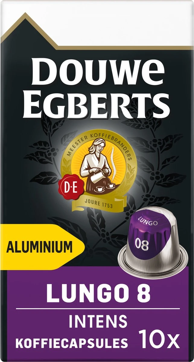 Douwe Egberts Lungo Intens Koffiecups - Intensiteit 8/12 - 10 X 10 Capsules 9 Douwe Egberts Lungo Intens Koffiecups - Intensiteit 8/12 - 10 X 10 Capsules - Afbeelding 7