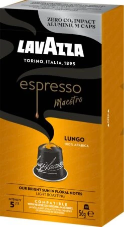 Lavazza Espresso Lungo - Aluminium Nespresso Capsules - 10 Stuks 14 Lavazza Espresso Lungo - Aluminium Nespresso Capsules - 10 Stuks -Koffieproducten 656x1200 1