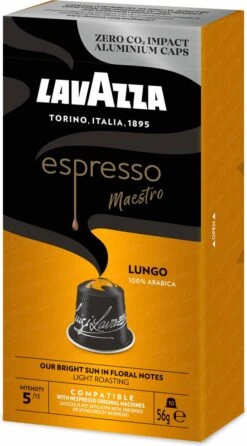 Lavazza Espresso Lungo - Aluminium Nespresso Capsules - 10 Stuks 12 Lavazza Espresso Lungo - Aluminium Nespresso Capsules - 10 Stuks -Koffieproducten 664x1200 4