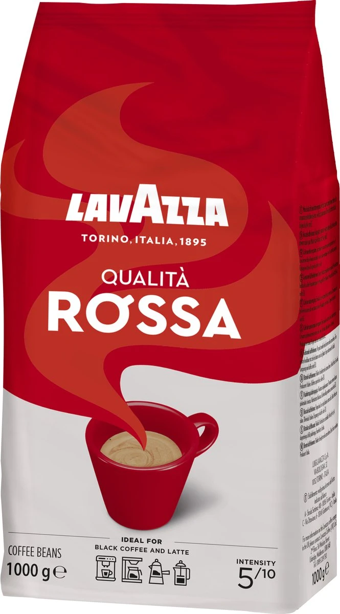 Lavazza Qualita Rossa Koffiebonen - 1 Kg 4 Lavazza Qualita Rossa Koffiebonen - 1 Kg - Afbeelding 2