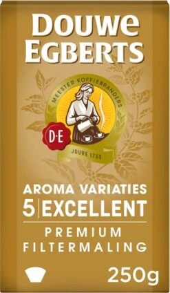 Douwe Egberts Excellent - Filterkoffie - 12 X 250 Gram 16 Douwe Egberts Excellent - Filterkoffie - 12 X 250 Gram -Koffieproducten 699x1200 1