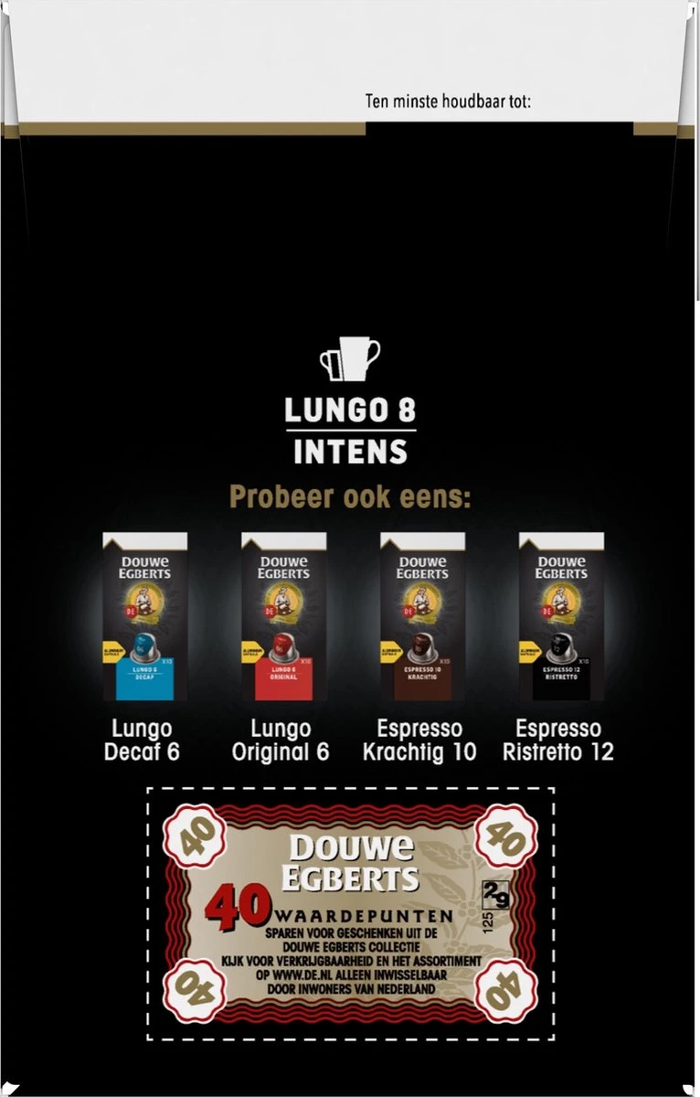 Douwe Egberts Lungo Intens (8) - 5 X 40 Koffiecups 10 Douwe Egberts Lungo Intens (8) - 5 X 40 Koffiecups - Afbeelding 8