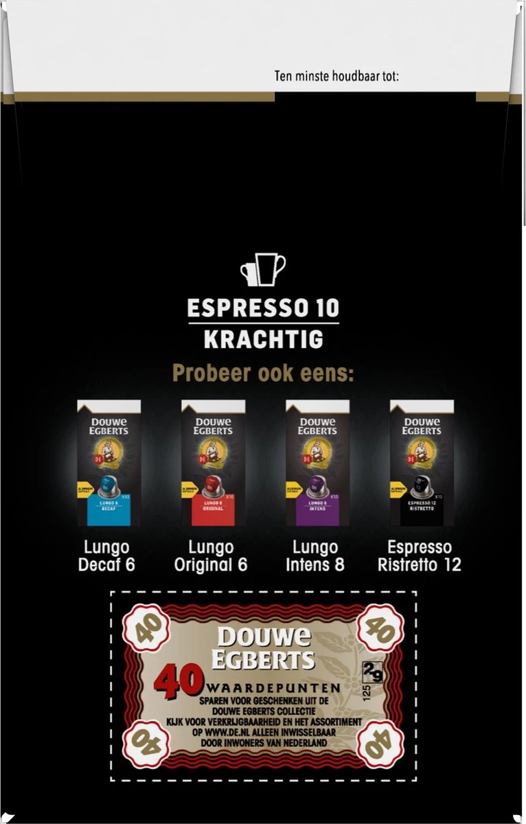 Douwe Egberts Espresso Krachtig (10) - 5 X 40 Koffiecups 10 Douwe Egberts Espresso Krachtig (10) - 5 X 40 Koffiecups - Afbeelding 8