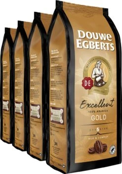 Nieuwe Producten 15 Douwe Egberts Excellent Gold Koffiebonen - 5/9 Intensiteit - 4 X 1kg