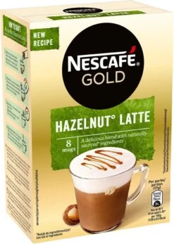 Nescafé Gold Hazelnoot Latte Oploskoffie - 6 Doosjes à 8 Zakjes 11 Nescafé Gold Hazelnoot Latte Oploskoffie - 6 Doosjes à 8 Zakjes -Koffieproducten 855x1200