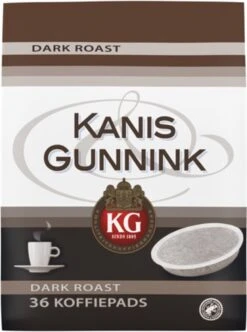 Kanis & Gunnink Dark Roast Koffiepads - 10 X 36 Pads -Koffieproducten 894x1200 1