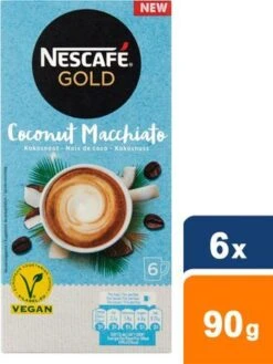 Nescafé Gold Coconut Macchiato Oploskoffie - 6 Doosjes à 6 Zakjes 15 Nescafé Gold Coconut Macchiato Oploskoffie - 6 Doosjes à 6 Zakjes -Koffieproducten 901x1200