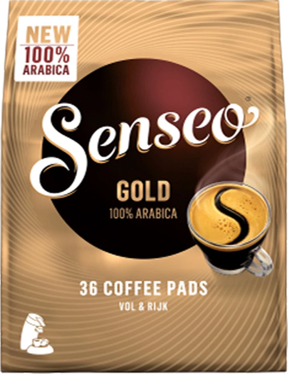 Senseo Gold Koffiepads - 5/9 Intensiteit - 10 X 36 Pads 12 Senseo Gold Koffiepads - 5/9 Intensiteit - 10 X 36 Pads - Afbeelding 11