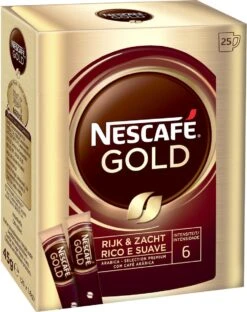 Nescafé Gold Oploskoffie - 6 Doosjes à 25 Zakjes 9 Nescafé Gold Oploskoffie - 6 Doosjes à 25 Zakjes -Koffieproducten 949x1200