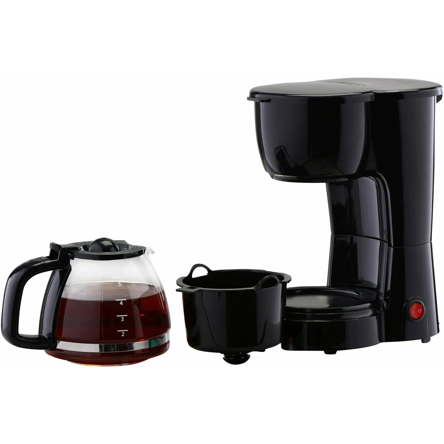 Black 5 Cup Drip Coffee Maker 6 Black 5 Cup Drip Coffee Maker - Afbeelding 4