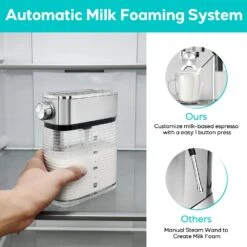 Casabrews 20 Bar 3-in-1 Auto-frothing Espresso Machine With Milk Tank 13 Casabrews 20 Bar 3-in-1 Auto-frothing Espresso Machine With Milk Tank -Koffieproducten Casabrews 20 Bar 3 in 1 Auto frothing Espresso Machine with Milk Tank 4