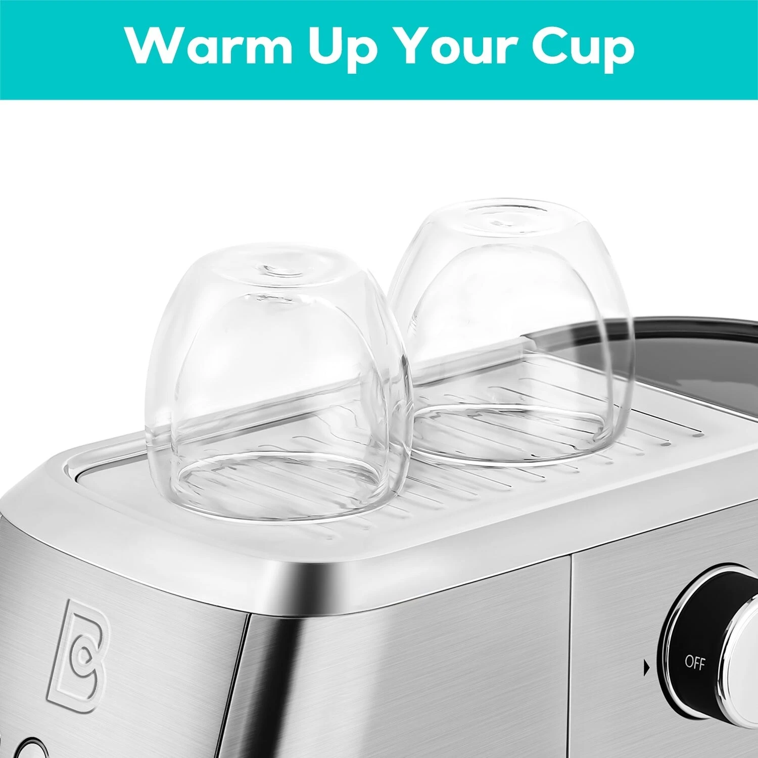 Casabrews 20-Bar Espresso Coffee Machine With Space Saving Design 5 Casabrews 20-Bar Espresso Coffee Machine With Space Saving Design - Afbeelding 4