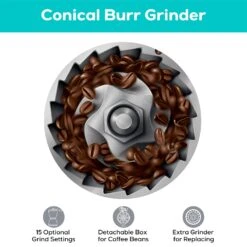 Casabrews 5700Gense All-in-One Espresso Machine With Grinding Memory Function -Koffieproducten Casabrews 5700Gense All in One Espresso Machine with Grinding Memory Function 3