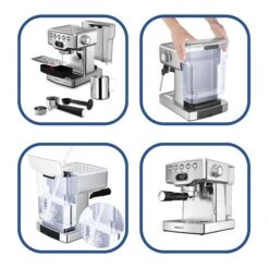 Coffee Maker Espresso Machine 20 Bar With Milk Frother Espresso Maker 27 Coffee Maker Espresso Machine 20 Bar With Milk Frother Espresso Maker -Koffieproducten Coffee Maker Espresso Machine 20 Bar with milk frother Espresso Maker 12