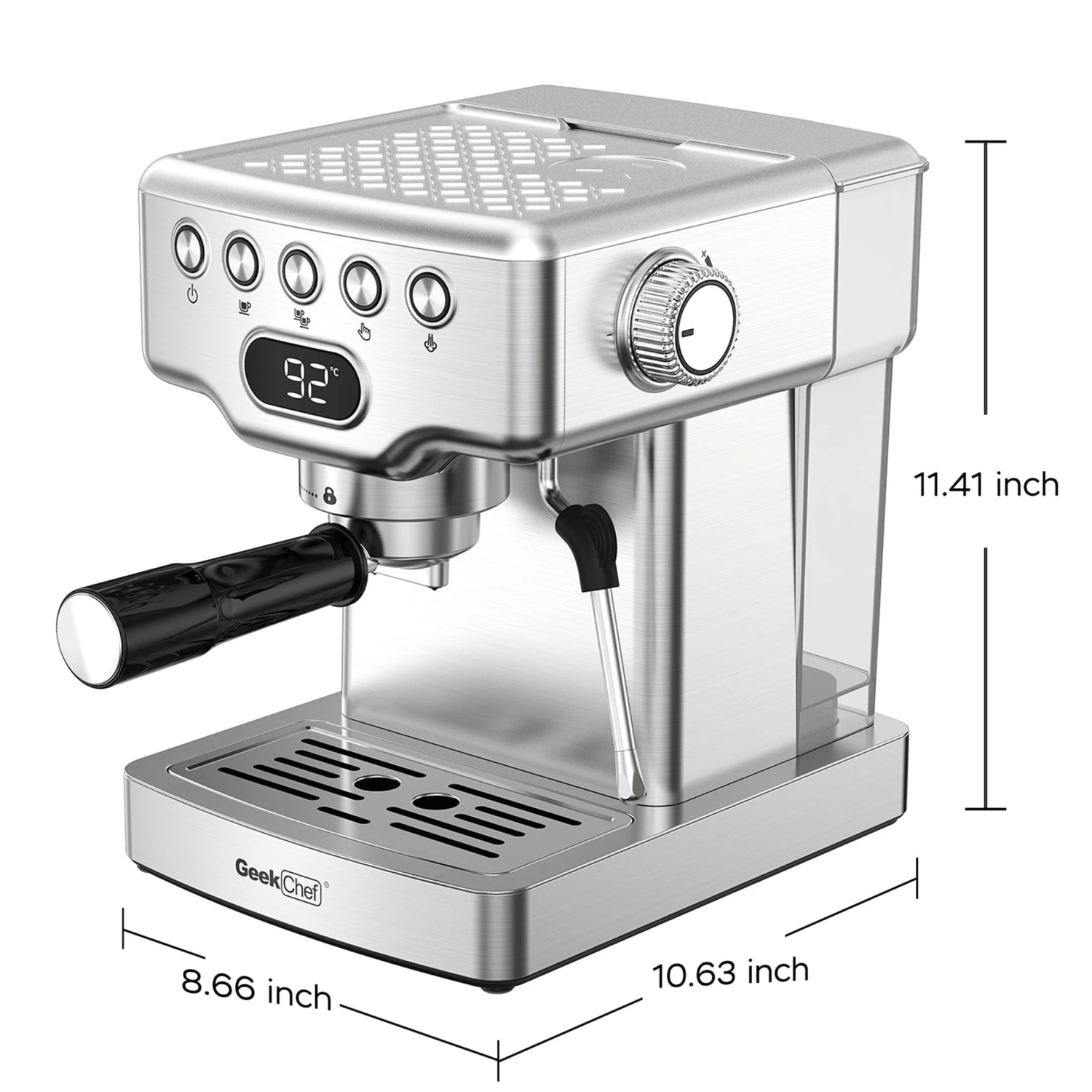 Coffee Maker Espresso Machine 20 Bar With Milk Frother Espresso Maker 8 Coffee Maker Espresso Machine 20 Bar With Milk Frother Espresso Maker - Afbeelding 6