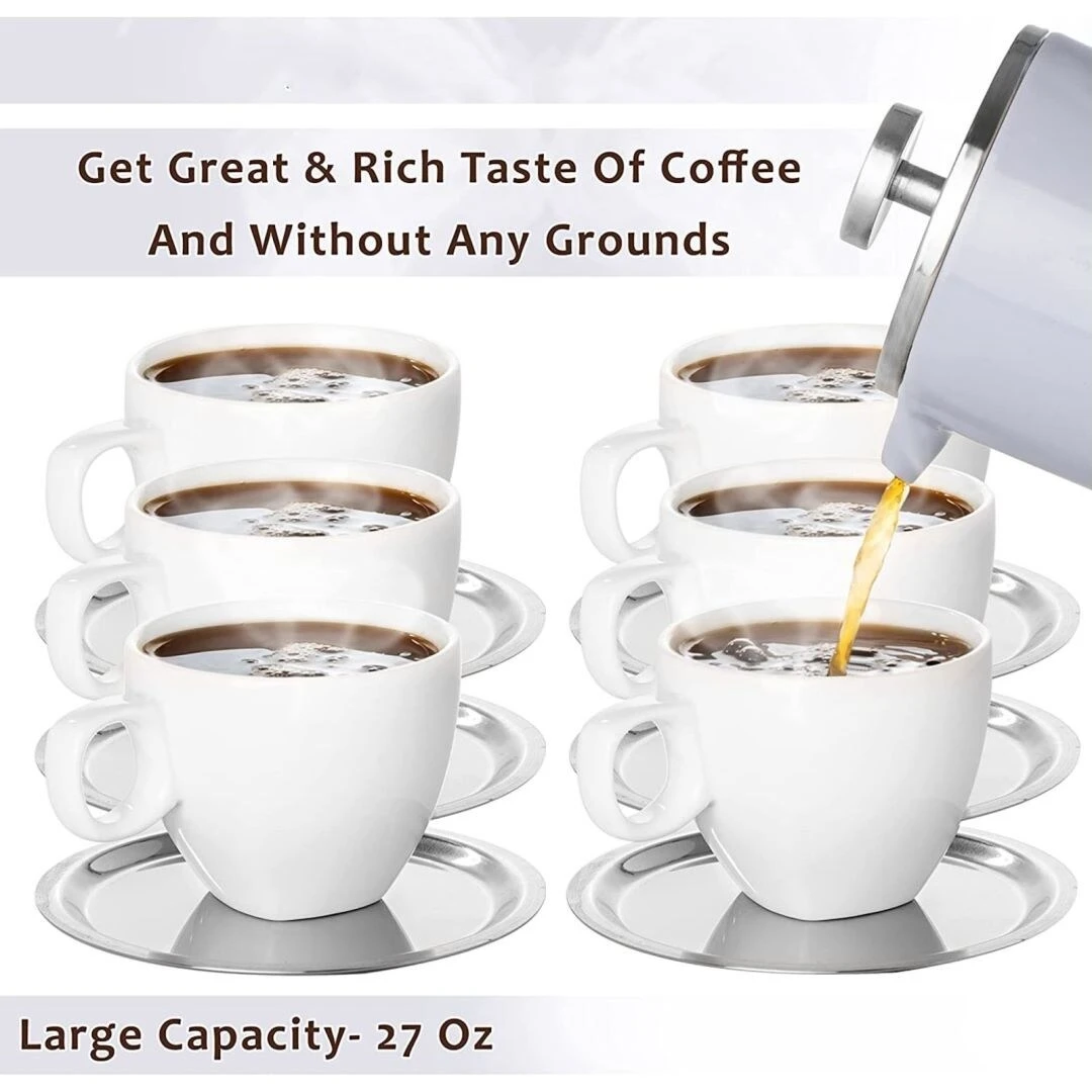 Coffee Maker, Double Wall Metal Insulation 16 Coffee Maker, Double Wall Metal Insulation - Afbeelding 14