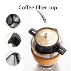 Coffee Makers Mini Pour Over Coffee Dripper Reusable Foldable Drip Coffee Filter Portable Paperless Coffee Maker -Koffieproducten Coffee Makers Mini Pour Over Coffee Dripper Reusable Foldable Drip Coffee Filter Portable Paperless Coffee Maker 3