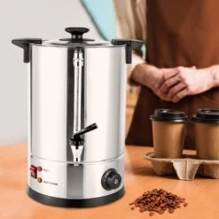 Commercial Grade Stainless Steel 12L Coffee Urn,1KW Coffee Maker Hot Water Pot,Electric Beverage Dispenser -Koffieproducten Commercial Grade Stainless Steel 12L Coffee Urn2C1KW Coffee Maker Hot Water Pot2CElectric Beverage Dispenser 2