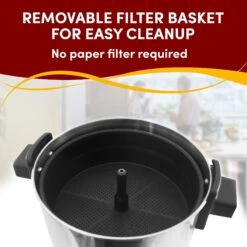 Elite Cuisine Stainless Steel 30 Cup Coffee Urn 10 Elite Cuisine Stainless Steel 30 Cup Coffee Urn -Koffieproducten Elite Cuisine Stainless Steel 30 cup Coffee Urn 3