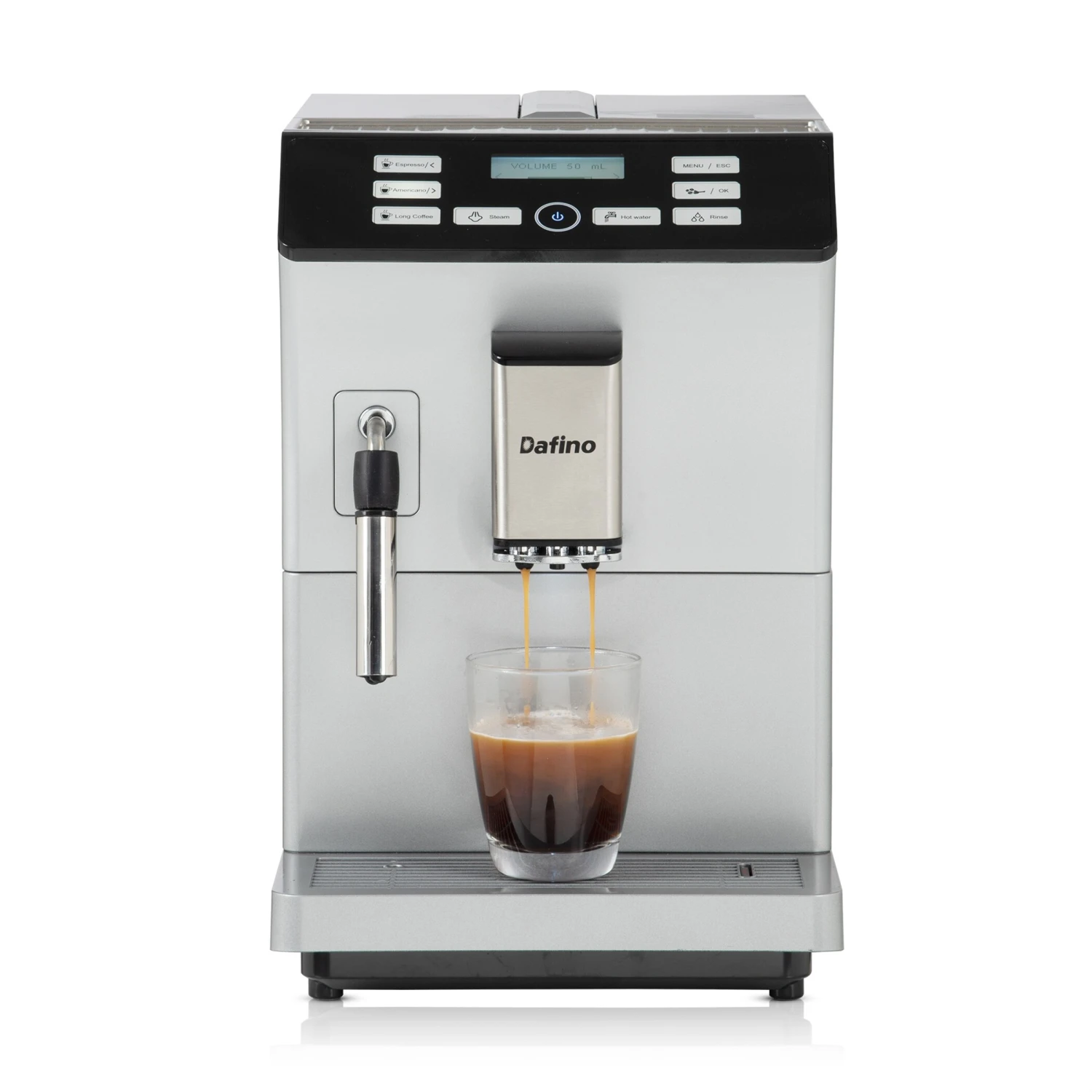 Espresso Machine Fully Automatic Coffee Machine With Milk Tank, Silver 4 Espresso Machine Fully Automatic Coffee Machine With Milk Tank, Silver - Afbeelding 2