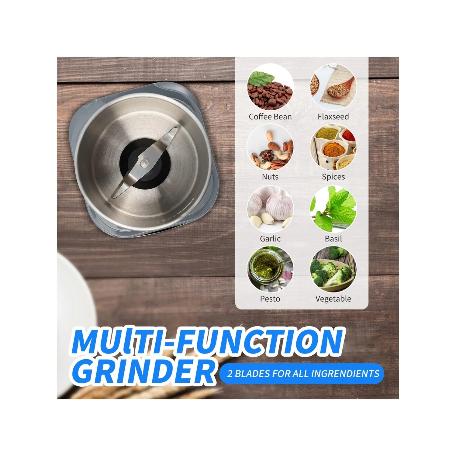 Espresso Machine With Milk Steam Frother Wand And Electric Coffee Bean Grinder With Removable Stainless Steel 7 Espresso Machine With Milk Steam Frother Wand And Electric Coffee Bean Grinder With Removable Stainless Steel - Afbeelding 5