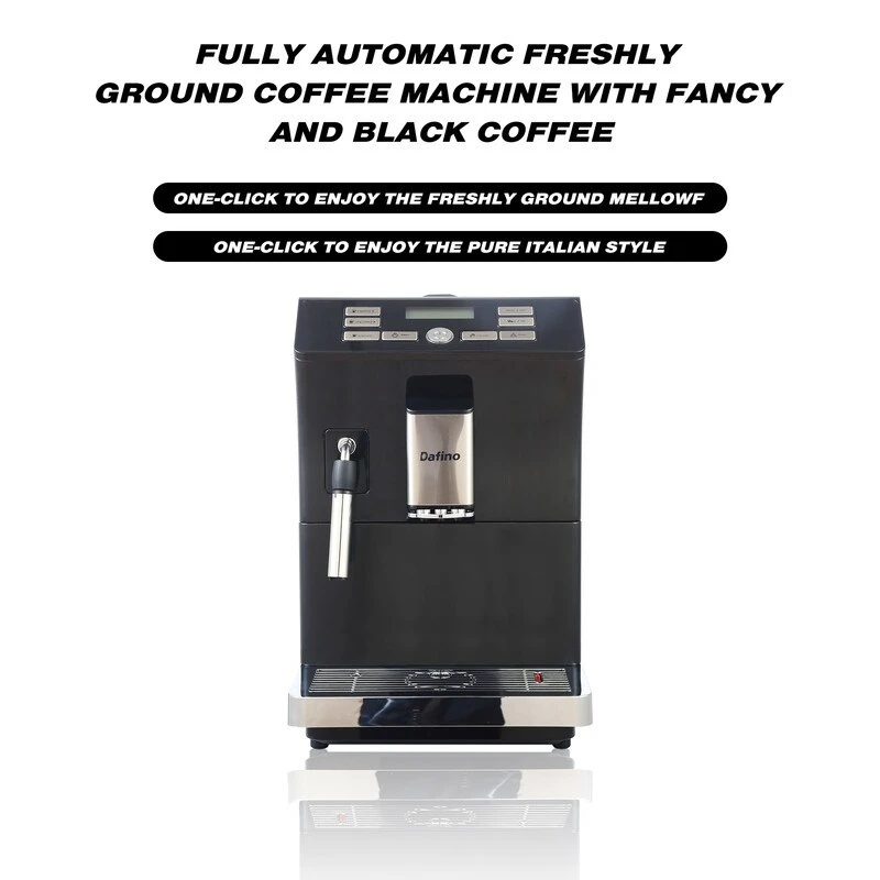 Espresso Machine With Stainless Steel Cup Warmer Function And Automatically Alarm, Steam Tube, Milk Foam Function 8 Espresso Machine With Stainless Steel Cup Warmer Function And Automatically Alarm, Steam Tube, Milk Foam Function - Afbeelding 6