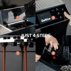 Espresso Machine With Stainless Steel Cup Warmer Function, Automatically Alarm, Memory, 6 Grades Adjustable Bean Grinding System -Koffieproducten Espresso Machine with Stainless Steel Cup Warmer Function2C Automatically Alarm2C Memory2C 6 Grades Adjustable Bean Grinding System 3