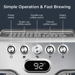 Espresso Machine,20 Bar Espresso Machine With Milk Frother 10 Espresso Machine,20 Bar Espresso Machine With Milk Frother -Koffieproducten Espresso Machine2C20 Bar Espresso Machine with Milk Frother 2