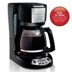 Hamilton Beach 12 Cup Programmable Coffee Maker In Black -Koffieproducten Hamilton Beach 12 Cup Programmable Coffee Maker in Black 2