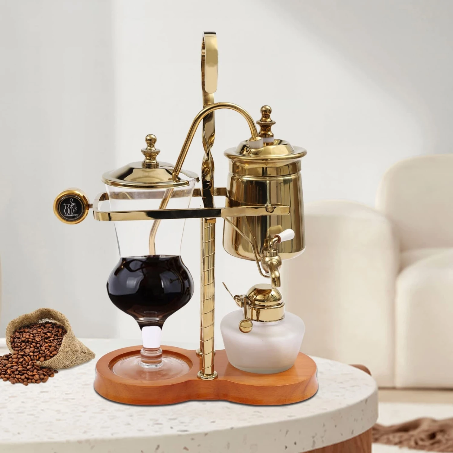 Luxury Royal Family Style Balance Syphon Siphon Coffee Maker 15oz Capacity 7 Luxury Royal Family Style Balance Syphon Siphon Coffee Maker 15oz Capacity - Afbeelding 5