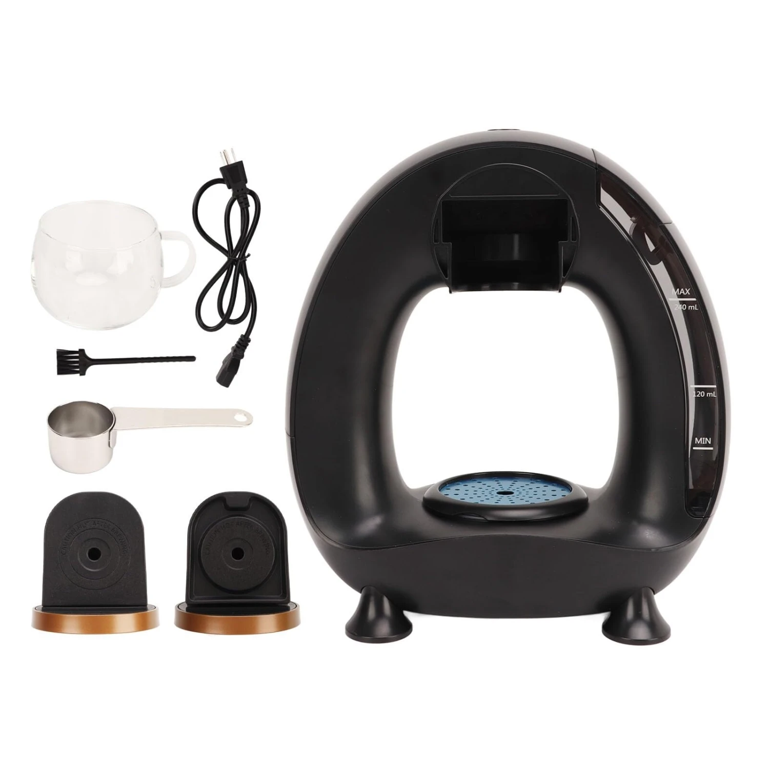 Mini Coffee Maker, 8 Holes With Full Coverage Water Outlet Wide Application Single Serve Coffee Maker For Camping (US Plug 110V) 3 Mini Coffee Maker, 8 Holes With Full Coverage Water Outlet Wide Application Single Serve Coffee Maker For Camping (US Plug 110V)