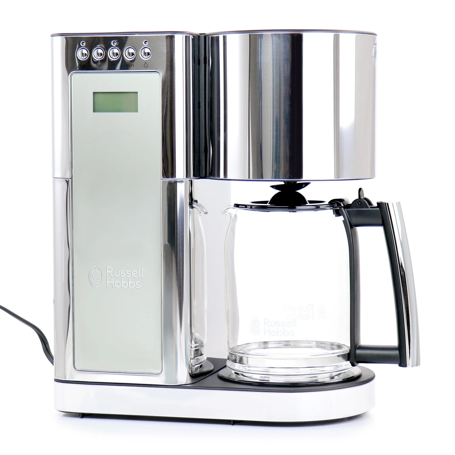 Russell Hobbs Modern Sleek Chrome Glass Coffeemaker - 8 Cup Brewing Capacity 6 Russell Hobbs Modern Sleek Chrome Glass Coffeemaker - 8 Cup Brewing Capacity - Afbeelding 4