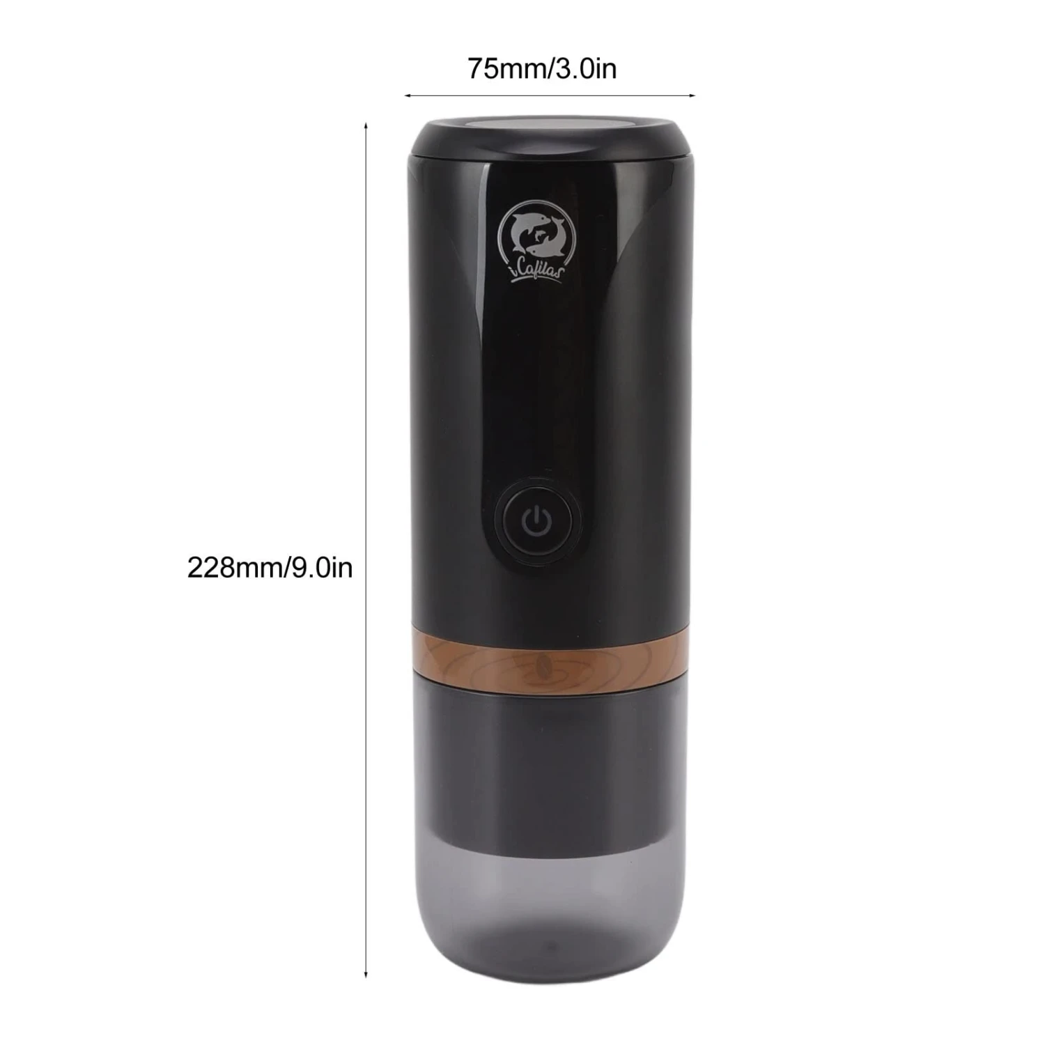 Portable Coffee Maker, 1200mAh Glass Closed Lid 120ml Water Mini Coffee Brewer 9 Portable Coffee Maker, 1200mAh Glass Closed Lid 120ml Water Mini Coffee Brewer - Afbeelding 7