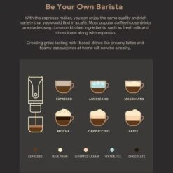 Portable Coffee Maker, Ergonomic Design Handheld Coffee Maker Glass Closed Lid -Koffieproducten Portable Coffee Maker2C Ergonomic Design Handheld Coffee Maker Glass Closed Lid 4